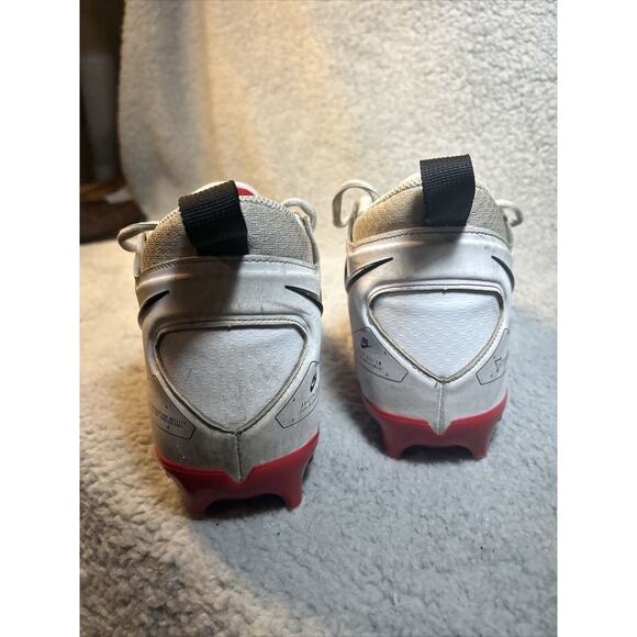 Men’s Nike Alpha Menace Elite 3 Pro M 10 Football Cleats White Red CT6649-103 - Picture 9 of 15
